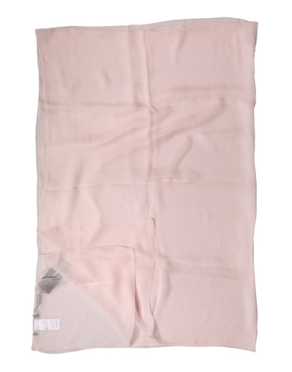 Dolce & Gabbana Light Pink Stole Silk Neck Wrap Shawl  Scarf