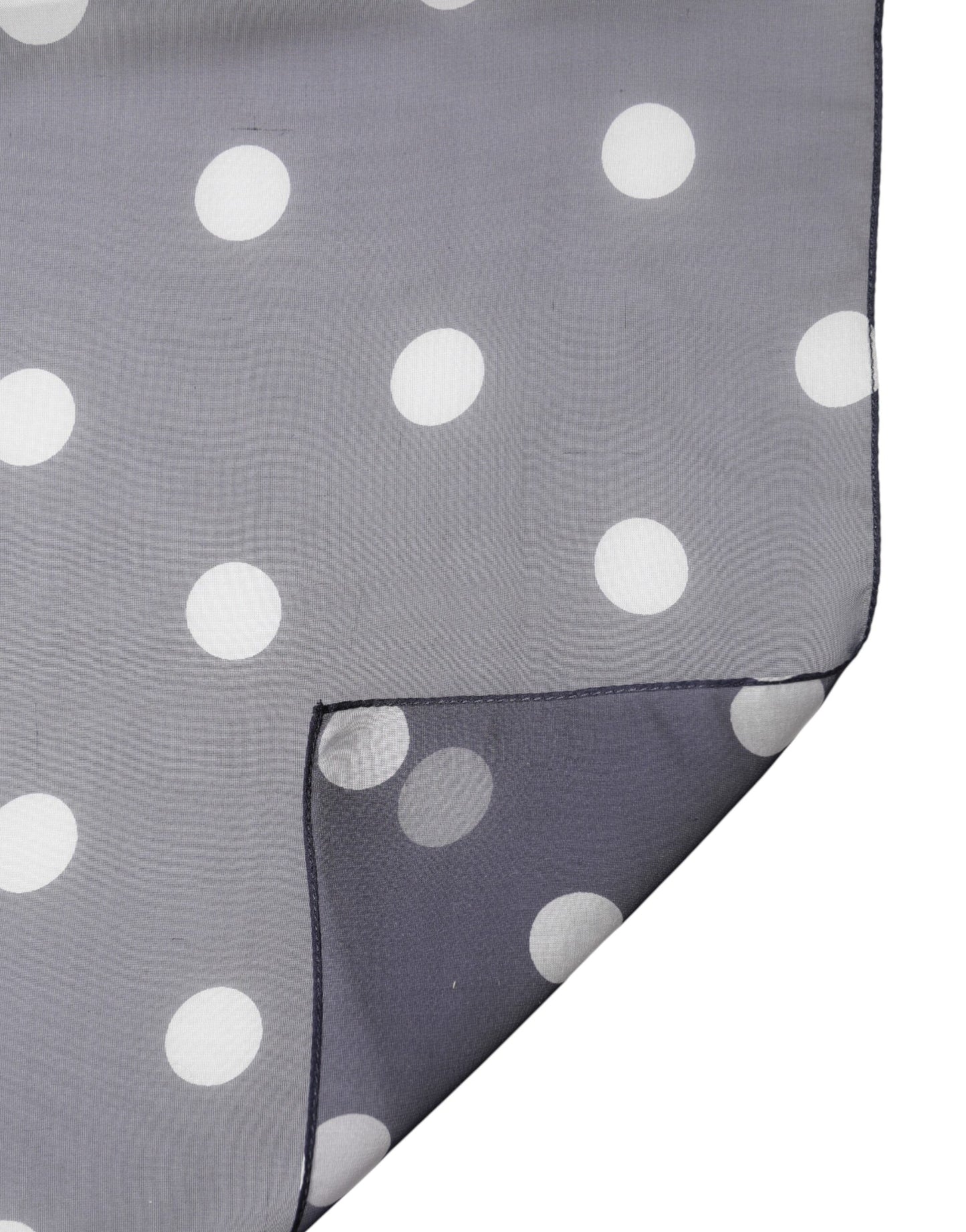 Dolce & Gabbana Blue Polka Dot Silk Neck Wrap Shawl 205cm x 132cm Scarf