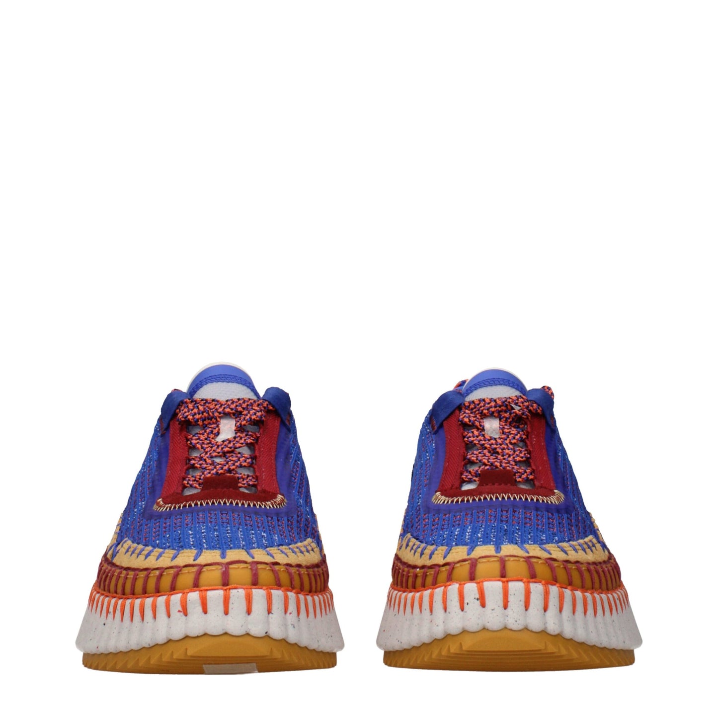 Chloé Blue Fabric Chunky Sneakers