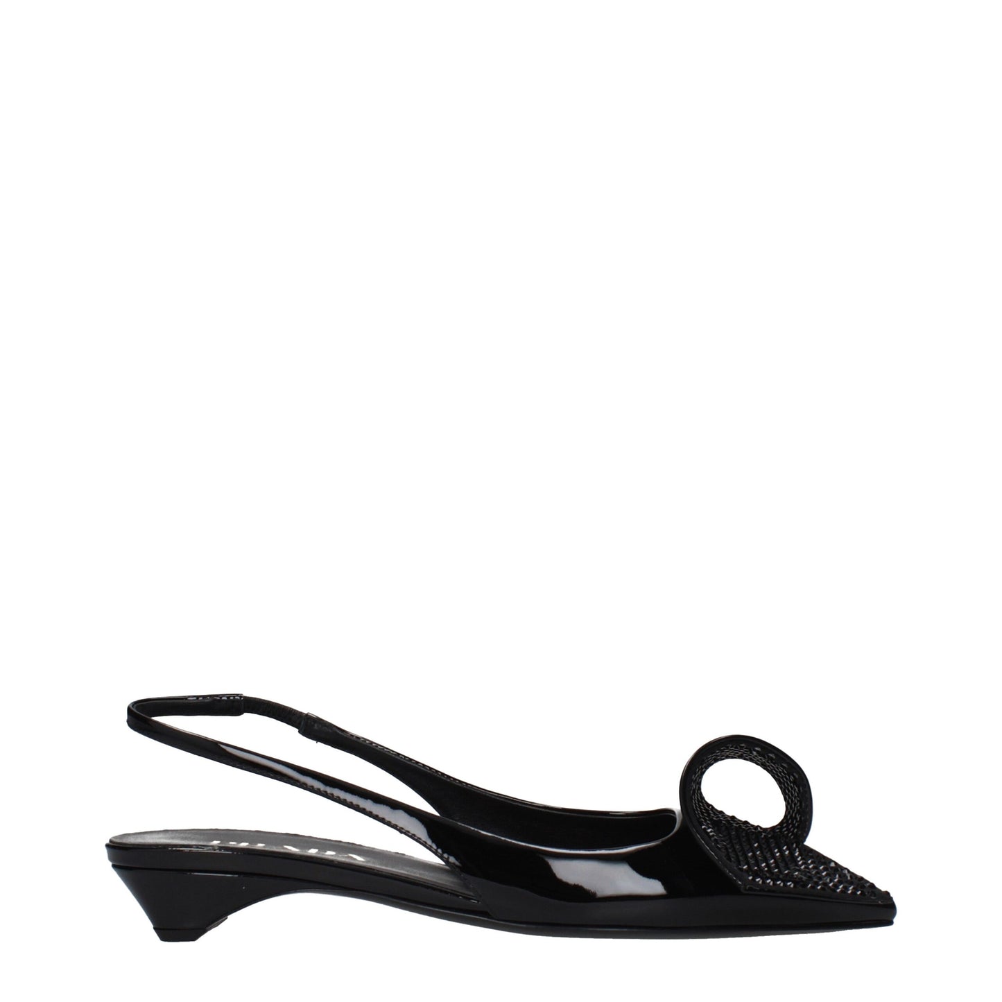 Prada Black Leather Sandals