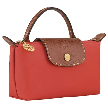 Longchamp Le Pliage Original Pouch with Handle - O\S, Tomate