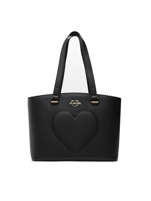Love Moschino Black Heart Tote Bag