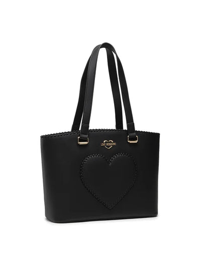 حقيبة يد على شكل قلب أسود من لوف موسكينو