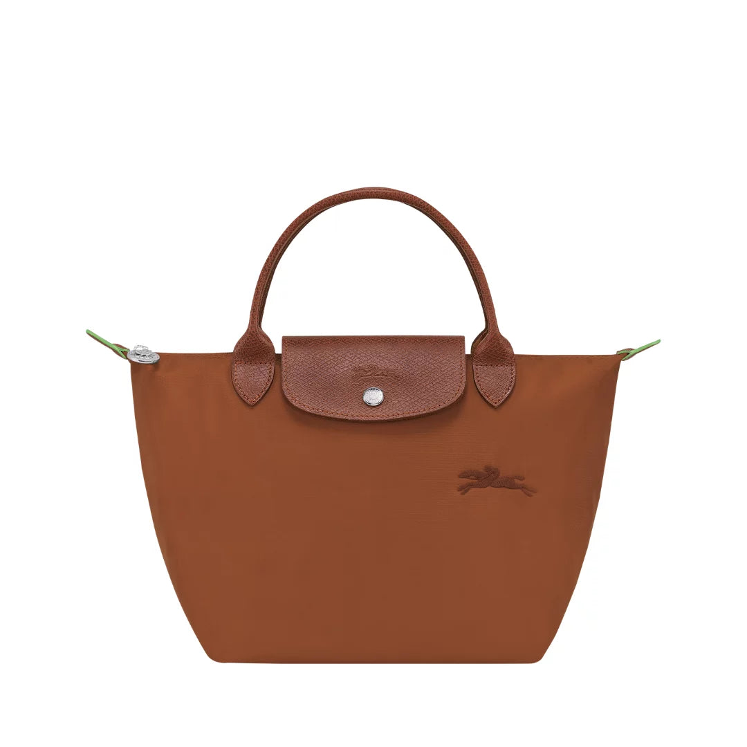 Longchamp Le Pliage Green Handbag S - S , Cognac