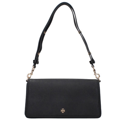 Tory Burch Black Leather Shoulder Bag