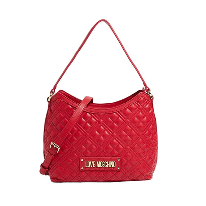 Love Moschino Red Quilted Shoulder Bag