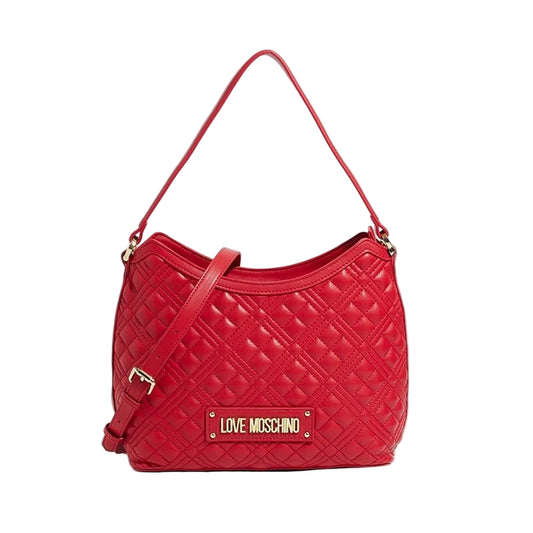 Love Moschino Red Quilted Shoulder Bag
