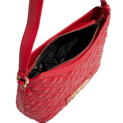 Love Moschino Red Quilted Shoulder Bag
