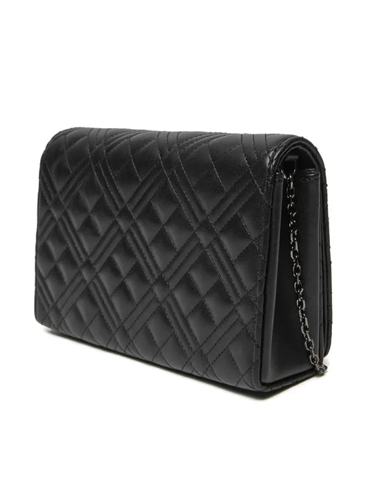 حقيبة كروس مبطنة باللون الأسود من لوف موسكينو